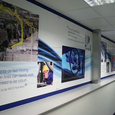 Emerson - aluminium composite panels with full colour digital printed wall graphics