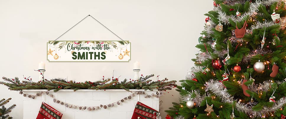Personalised Christmas signs category banner
